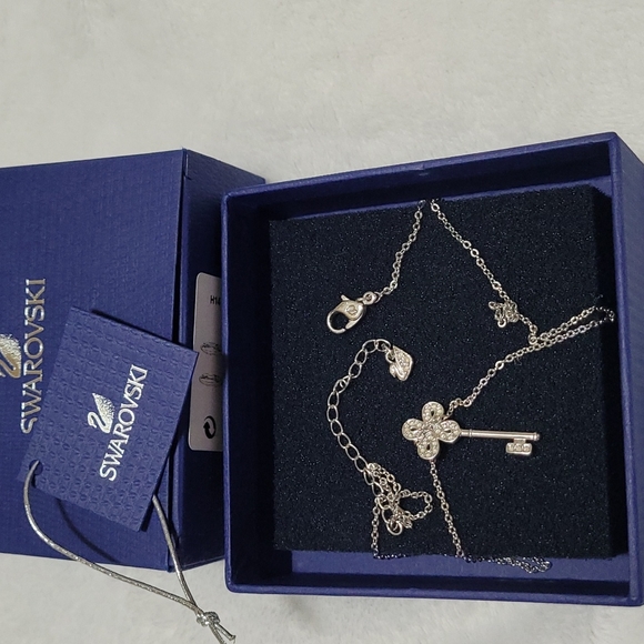 Necklace key pendant, swarovski with box - Picture 4 of 4